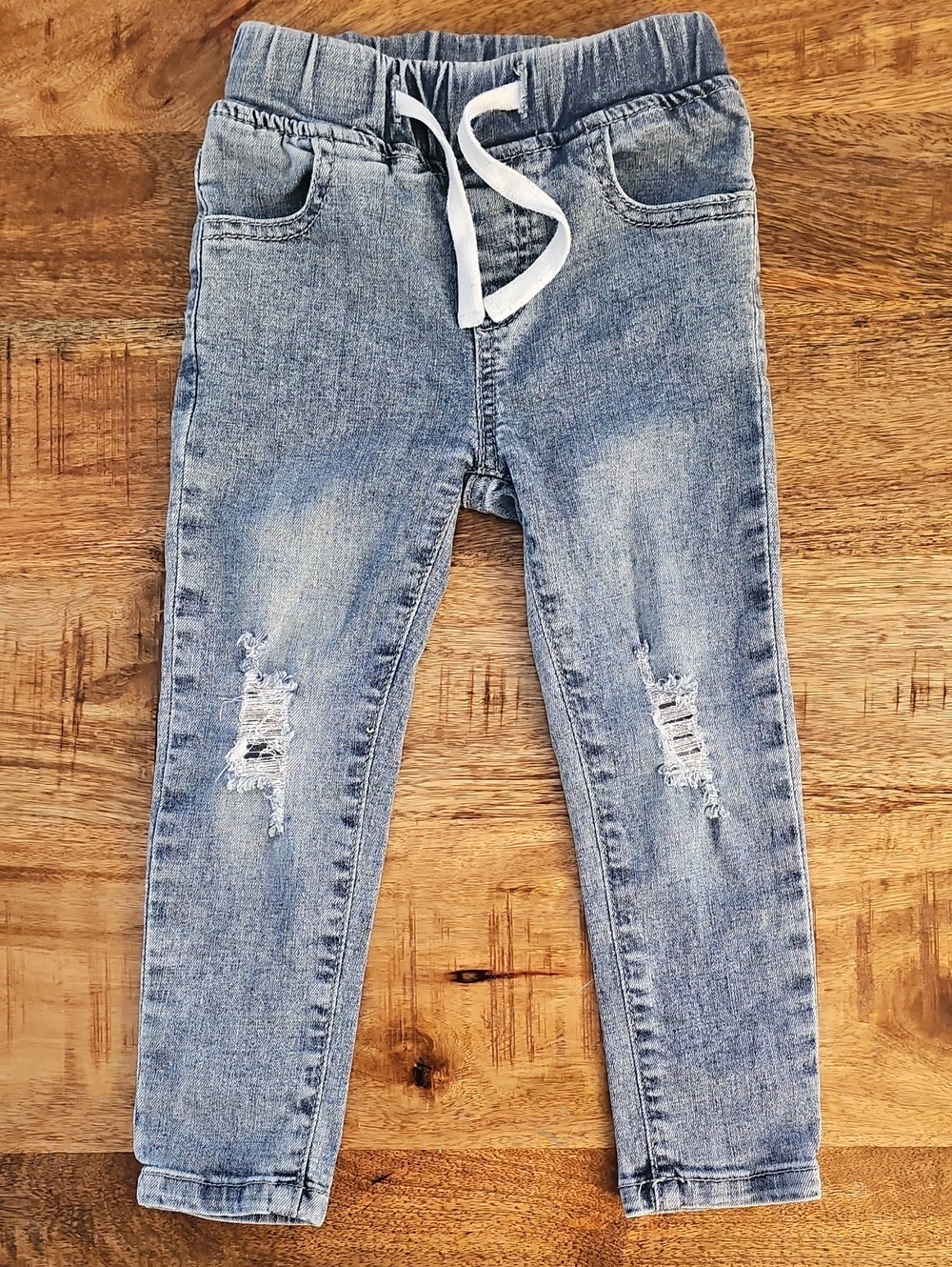 Little Bipsy Light Wash Distressed Denim Jeans - Size 2T-3T